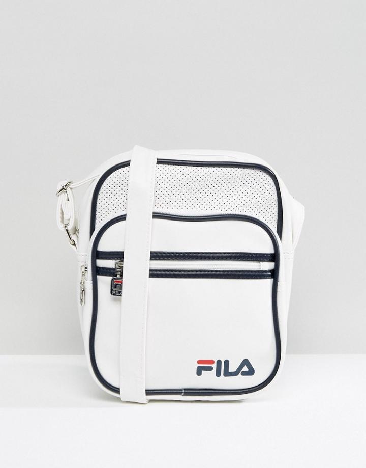 Fila Vintage Aldrich Shoulder Bag In White - White