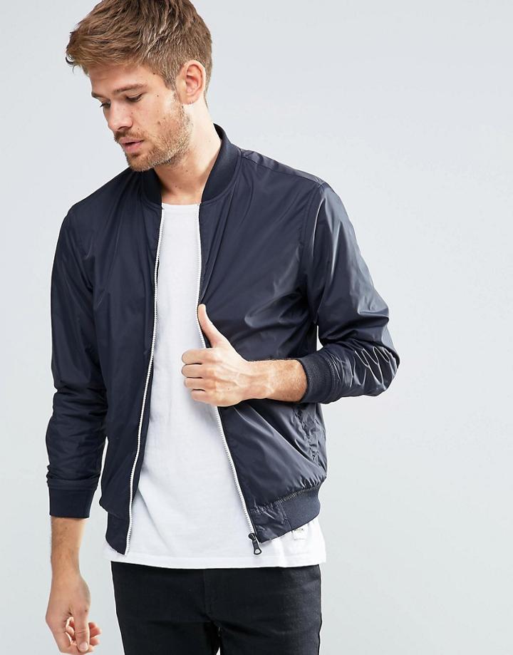 Esprit Lightweight Bomber Jacket - Navy