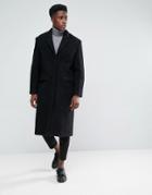 Weekday Zeke Knitted Coat - Black