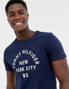 Tommy Hilfiger Multi Layered Logo Graphic T-shirt - Navy
