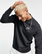 Nike Revival Fleece Crew Neck Sweatshirt In Black