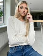 Oasis Crew Neck Cardigan In Neutral
