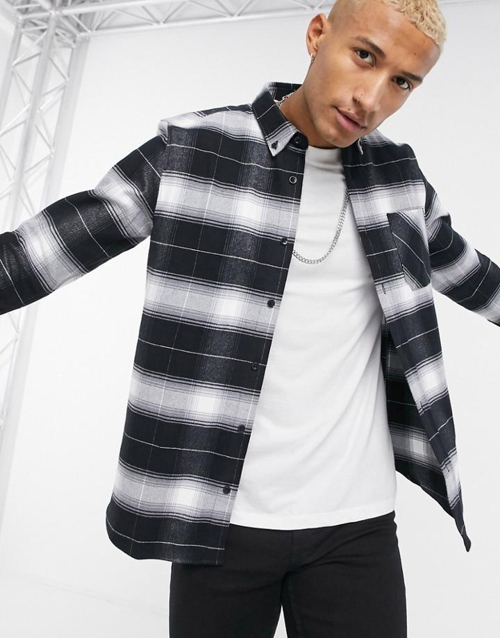 Hugo Ermann Checked Shirt In Black