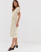 French Connection Roseau Meadow Midi Dress-white