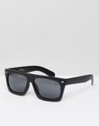 Jeepers Peepers Flat Top Square Sunglasses - Black