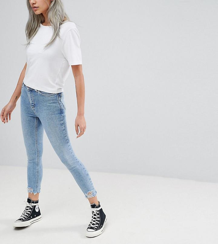 New Look Petite Highwaisted Skinny Jean - Blue