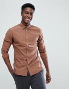 Selected Homme Slim Fit Shirt - Brown