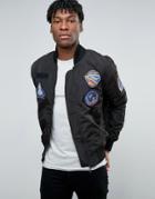 Abuze London Bomber Jacket - Black