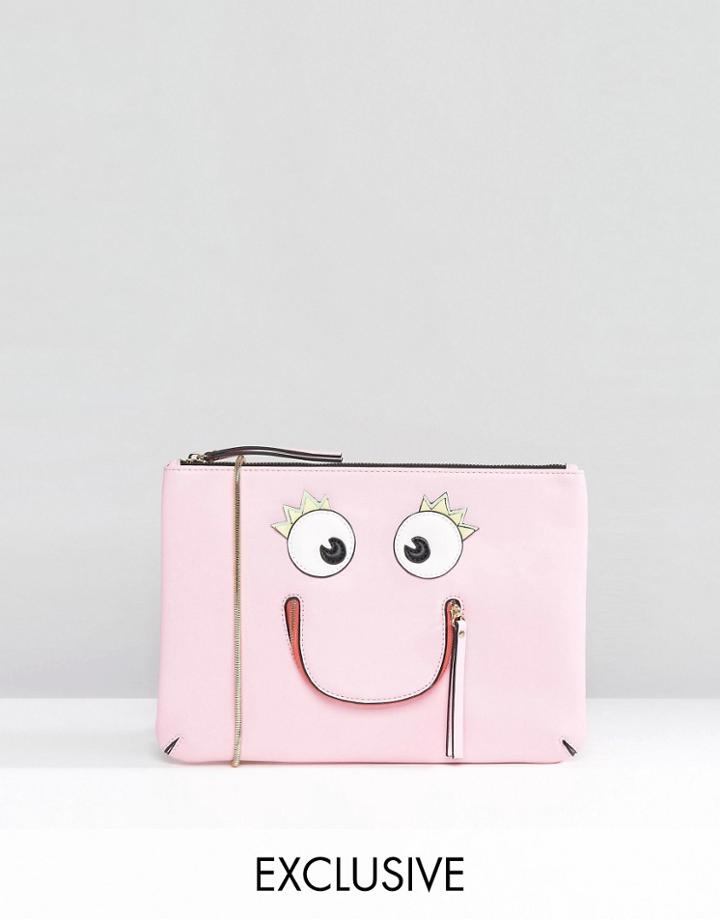 Lydc Exclusive Monster Clutch Bag - Pink