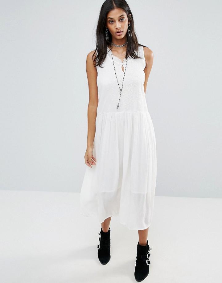Raga Sheer Love Midi Dress - White