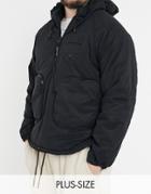 Sixth June Cargo Padded Jacket With Pockets In Black