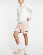 Timberland Woven Badge Sweat Shorts In Pink
