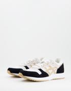 Asics Lyte Classic Sneakers In White And Gold