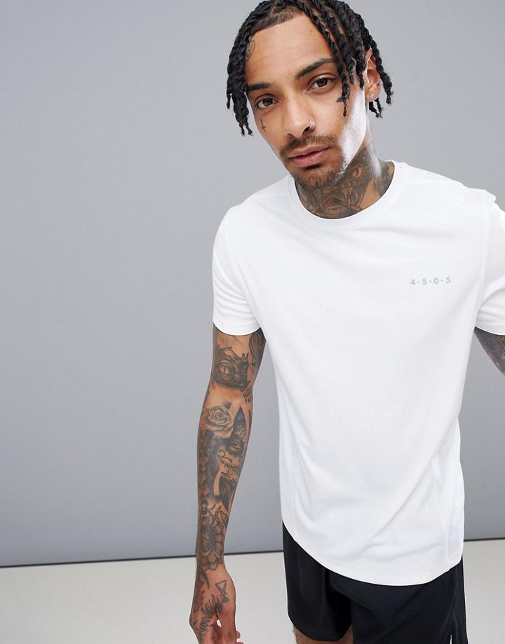 Asos 4505 T-shirt With Wicking In White - White