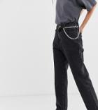 Collusion X005 Straight Leg Jeans In Washed Black - Black