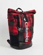 Columbia Convey 25l Plaid Backpack In Red