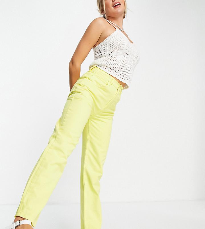 Reclaimed Vintage Inspired 90s Dad Jeans In Yellow Wash