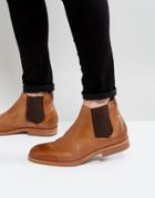 Hudson London Tonti Leather Chelsea Boots In Tan - Tan