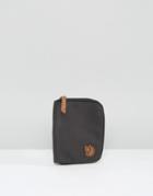 Fjallraven Zip Wallet In Dark Gray - Gray