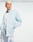 Sixth June Track Jacket Set In Light Blue With Logo Chest Print-blues