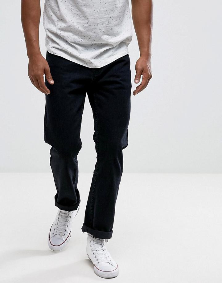 Loyalty And Faith Straight Fit Konfer Jeans In Black - Black