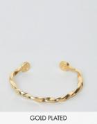 Lovebullets Twisted Cuff Bracelet In Gold - Gold