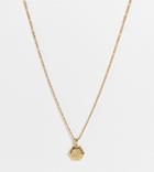 Hoops + Chains Ldn Necklace With 'don't Be A Dick' Slogan In 18kt Waterproof Gold Plate