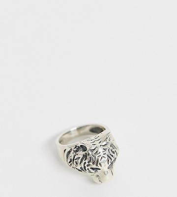 Serge Denimes Tiger Ring In Sterling Silver - Silver