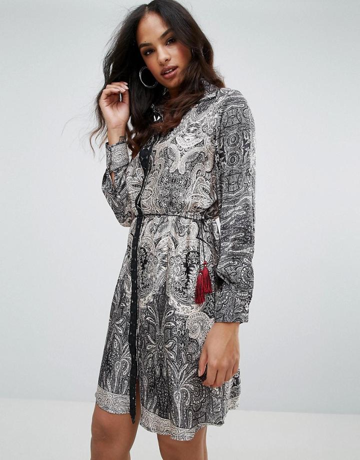Forever Unique Printed Shirt Dress - Multi