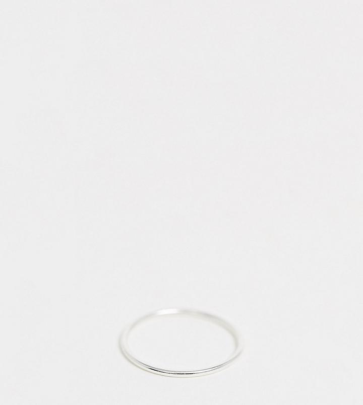 Asos Design Sterling Silver Fine Ring