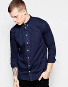 Minimum Casual Flannel Shirt - Navy