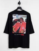 Asos Design Oversized T-shirt With Biggie Smalls Print In Black
