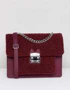 Paul & Joe Sister Shearling Shoulder Bag - Red
