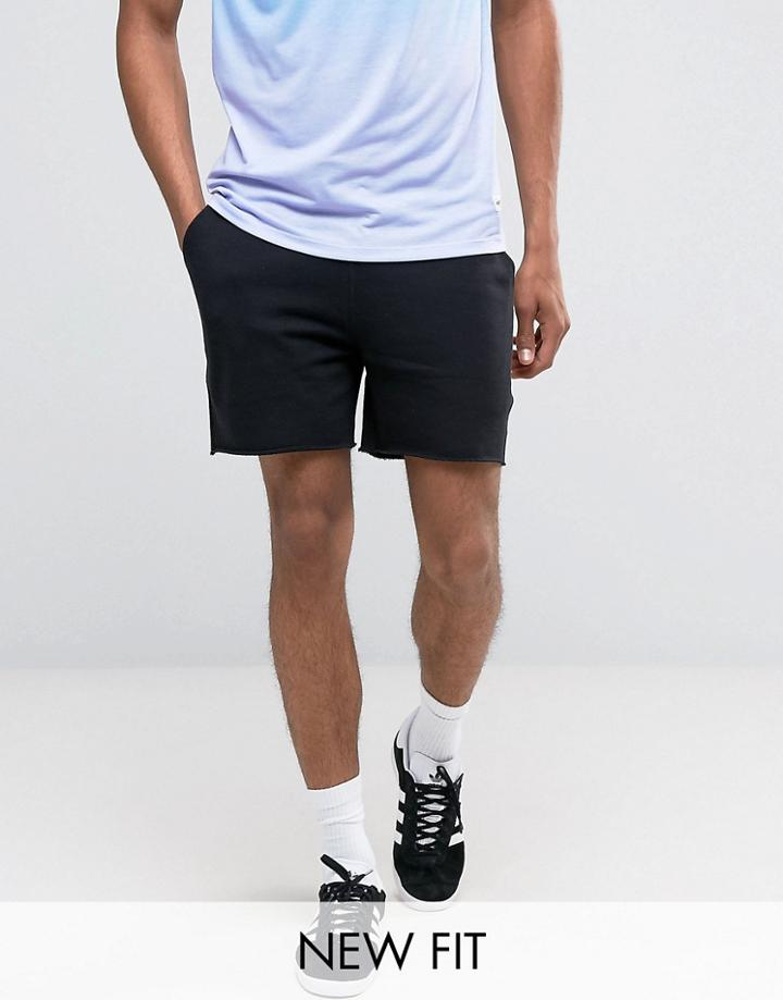 Asos Runner Shorts In Black - Black