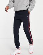 Tommy Hilfiger Performance Sweatpants With Taping In Navy