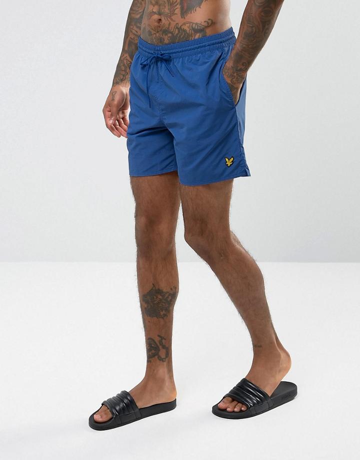 Lyle & Scott Swim Shorts In Blue - Blue