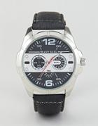 Brave Soul Chronograph Watch With Black And White Dial - Black