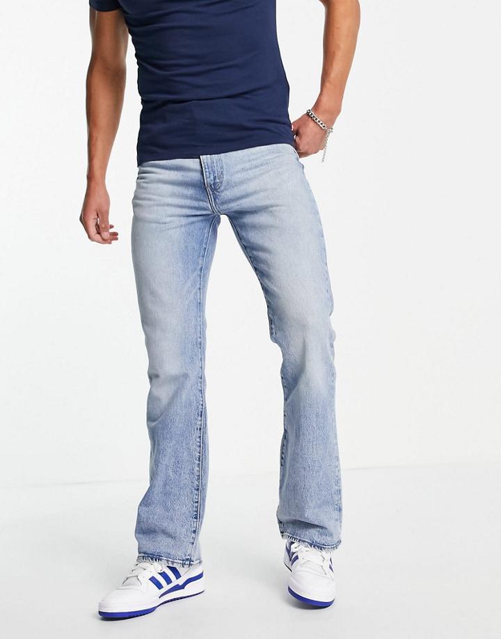 Levi's So High Bootcut Jeans In Light Blue Vintage Wash-blues