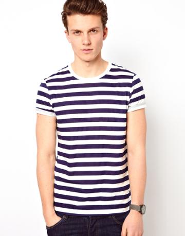 Asos Stripe T-shirt With Crew Neck