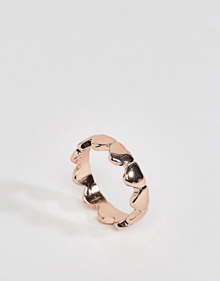 Asos Heart Ring - Copper