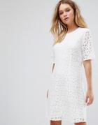 Selected Lace Dress - White