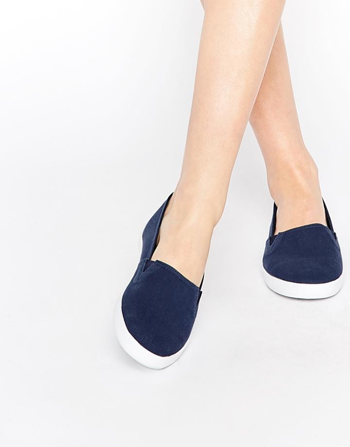 Asos Dede Canvas Sneakers - Navy