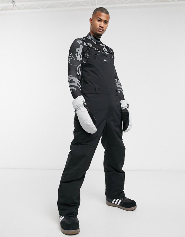 Asos 4505 Ski Pant With Bib-black