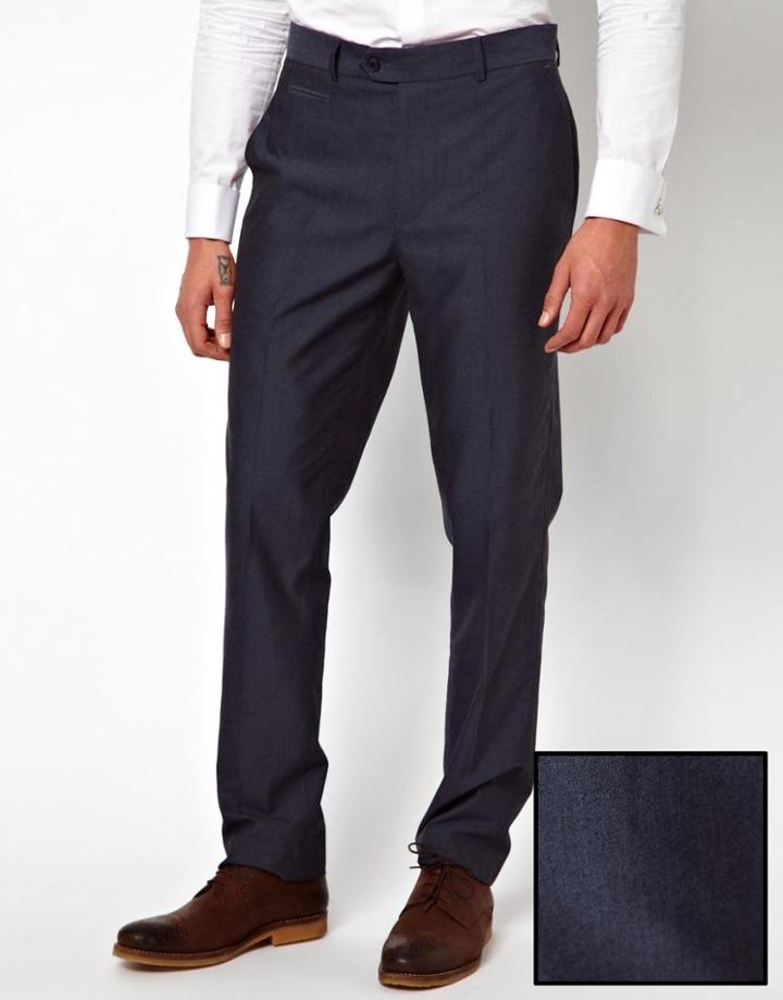 Asos Slim Fit Pants In Sharkskin