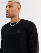 Nicce Sweatshirt With Embroidered Logo In Black