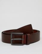 Hugo Gionio Leather Belt In Brown - Brown