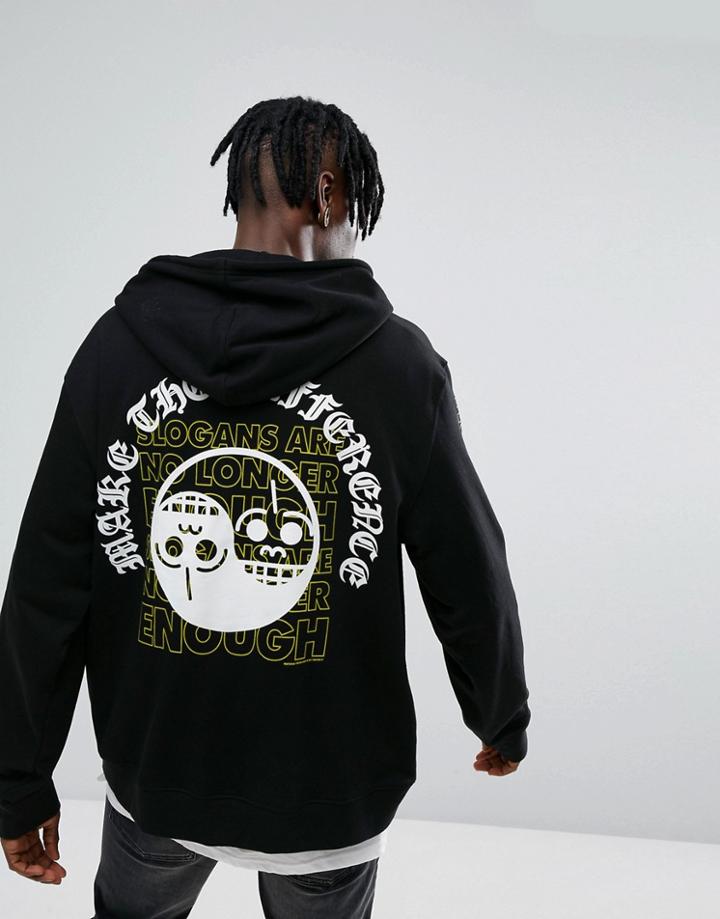 Cheap Monday C/o Slogans Hoody - Black