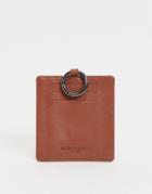Urbancode Leather Card Holder With Coin Section-brown