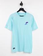 Nike Multi Futura T-shirt In Aqua-blues