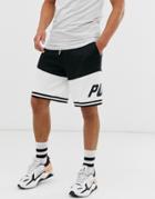 Puma Luxtg Shorts In Black - White